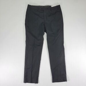 Calvin Klein Men's Dress Pants JEROME Black Polyester Blend Size 36‎ x 30 SLIM